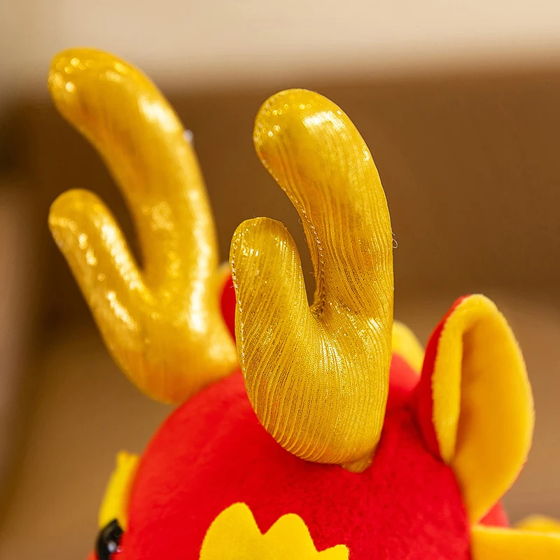 Chinese Dragon Year Mascot Plush Toy Creative Gift Wholesale Custom Boys and Girls Toys
