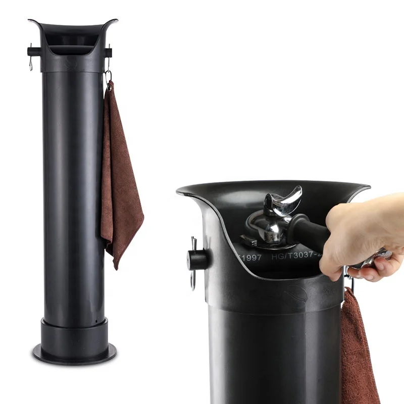 Barista accessories Abs plastic black scum bucket for espresso machine