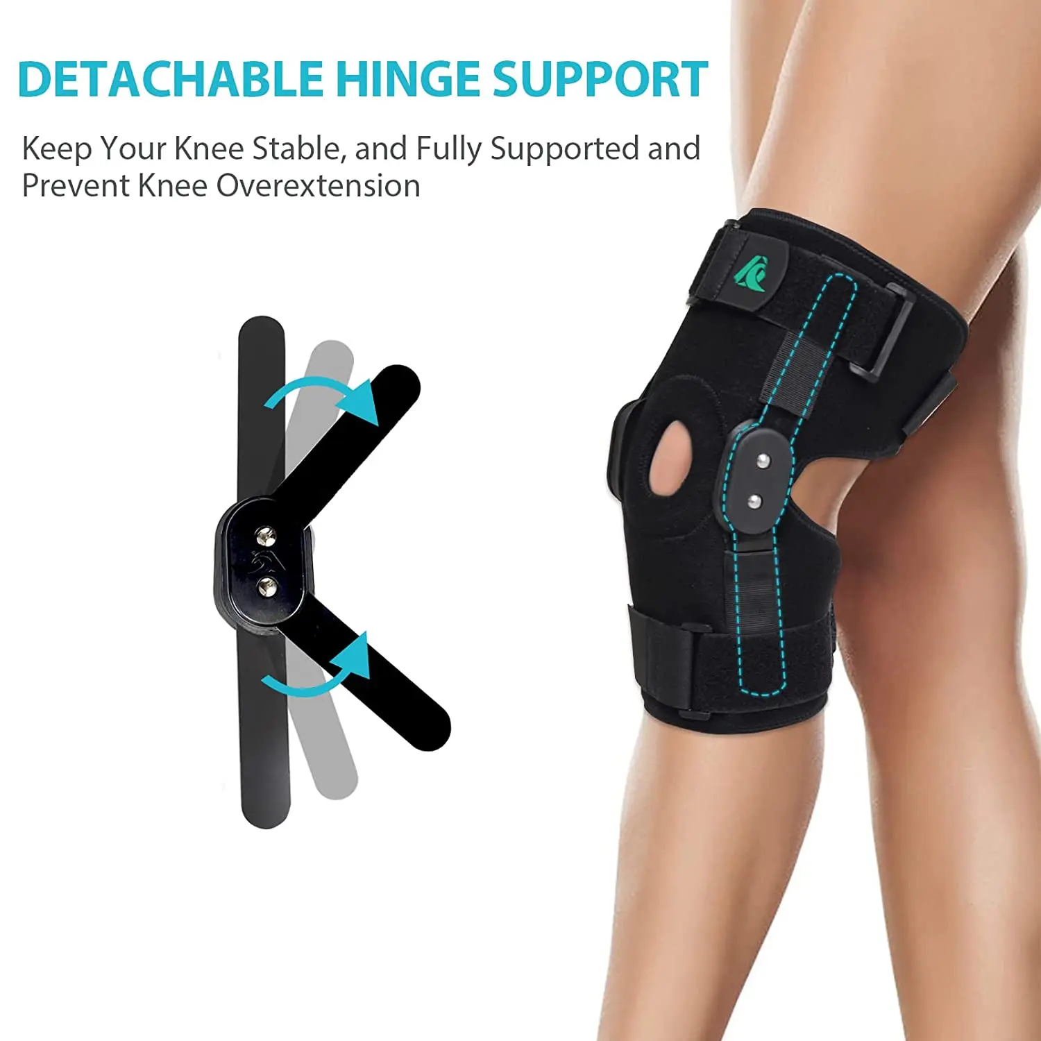 Professional Medicinal Compression Knee Brace Hinged Knee Brace Clip Joint Support Orthosis Orthopedic Knee Brace