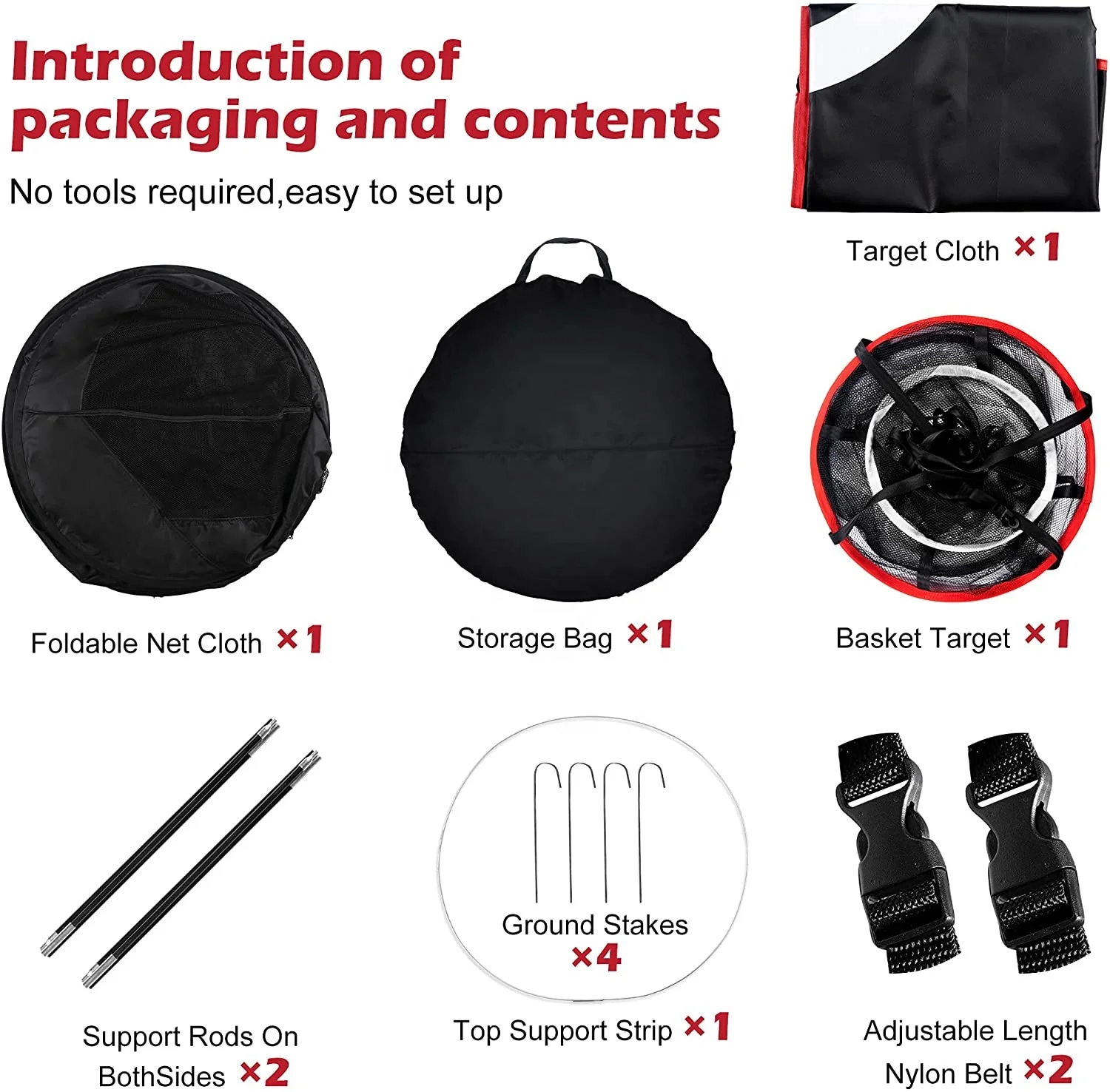 Dropshipping Portable Indoor/Outdoor Personal Golf Practice Net Nylon Driving Range Golf Chipping Net for Training Aids