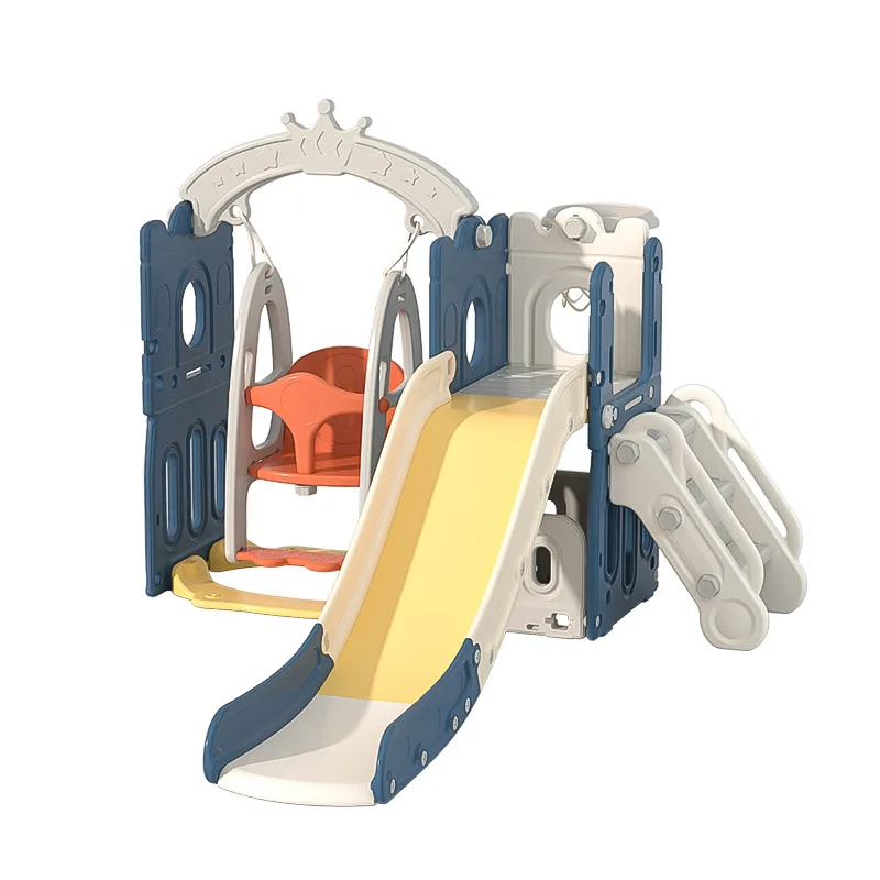 Kids Indoor Play House Baby Playroom Playground Equipment Plastic Swing and Slides for Children Sliding Toys