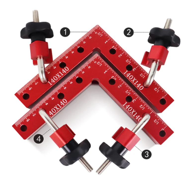 L Type Non Slip Right Angle Clamp Picture Frame Welding Corner Aluminum Alloy Home 90 Degree Positioning Carpenter Tool Squares