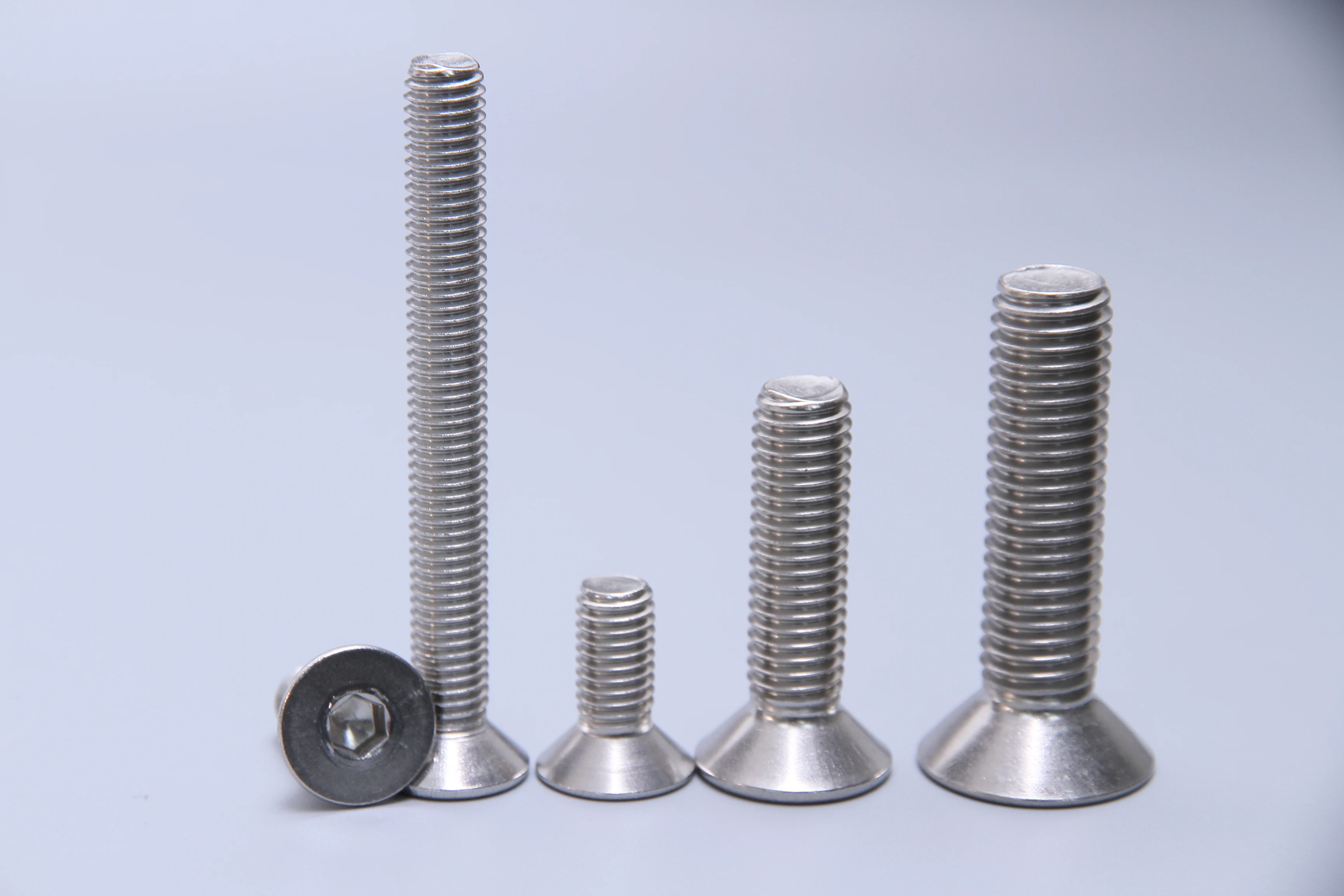 M2-12 Din7991 Stainless Steel Hexagon Socket Countersunk Head Screws CSK Machine Screw SS304 SS316 Hex Head Inch Metric