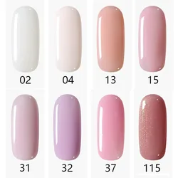 Free Sample 15 Ml China New High Quality Pigmented Solid Pure Color Black Brown Pink White UV Esmaltes Nail Gel Polish