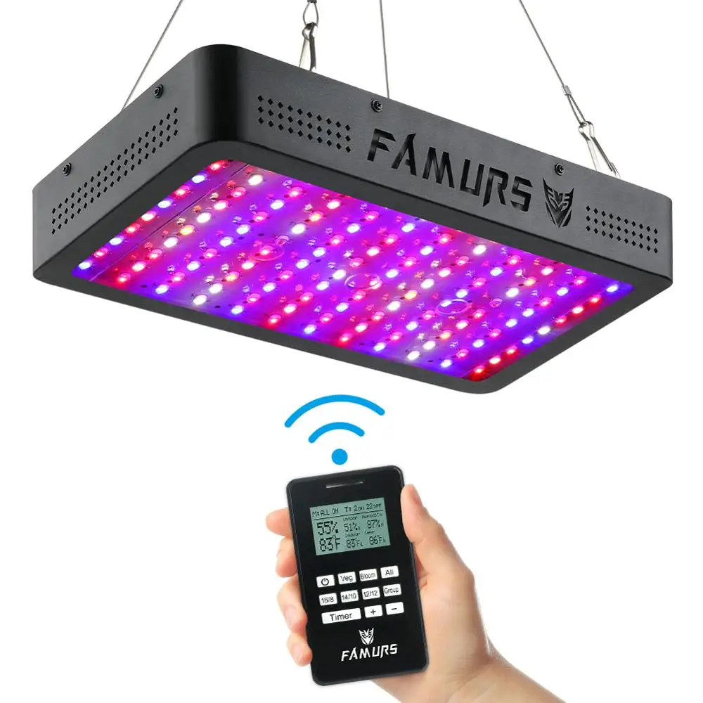 
China Supplier 2019 Smart Remote Control 1200W Indoor Plant Led Grow Light with Full Spectrum for greenhouse Veg and Bloom 
