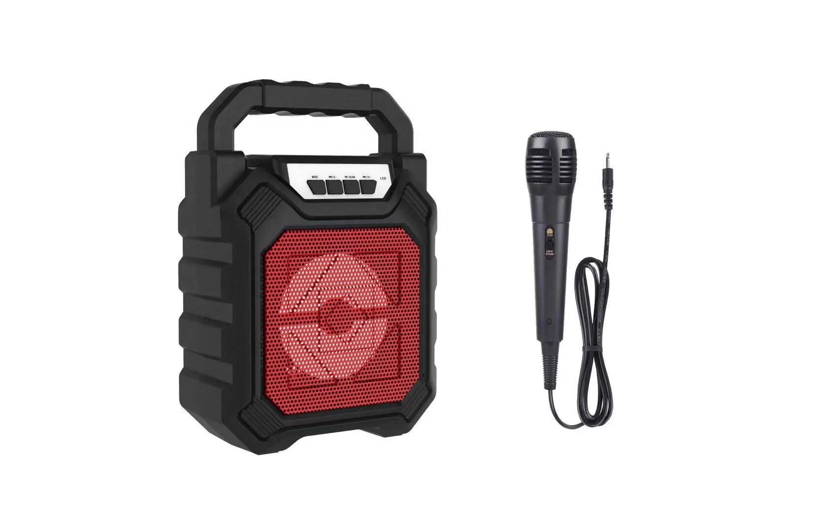 668 Outdoor Speakers Active Home Portable OEM Wireless BT Speaker Mini Karaoke Player Audio Super Bass Portable Speaker