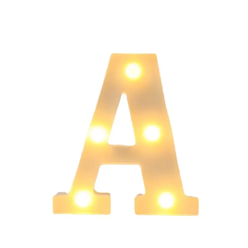 (16cm) cross-border LED white letter lamp indoor and outdoor layout birthday proposal to atmosphere modeling
