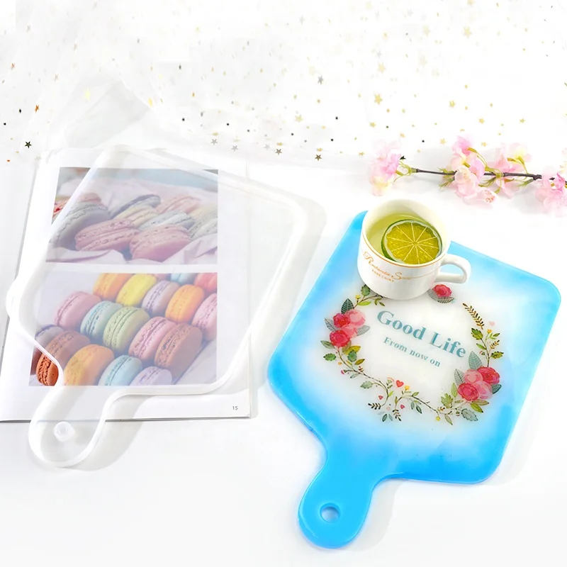 DIY Tray Resin Molds Silicon Big Plate Irregular Coaster Mold Silicone Mould For Epoxy Resin Craft Fruit Tray