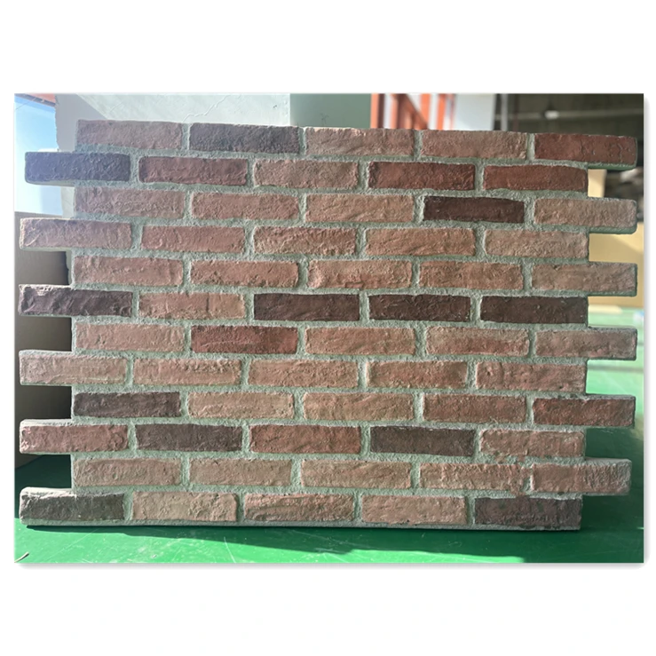 Лидер продаж Старый красный кирпичный лист для наружного украшения стен 3D искусственная кирпичная настенная плитка стена фасада