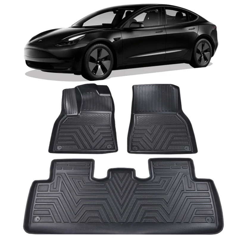 All Weather 3D Car Mats for 2021 Tesla Model Y Customized Car Floor Mat for Model Y Back Seat Cover Mats Accessories