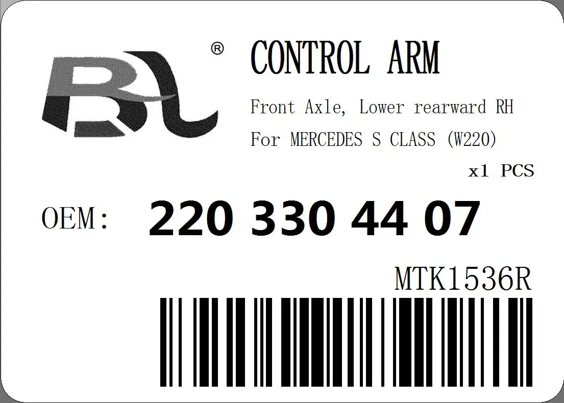 auto parts front axle lower control arm for mercedes-benz w220 OEM 2203304407