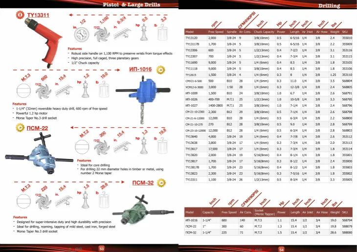 large drill catalog
