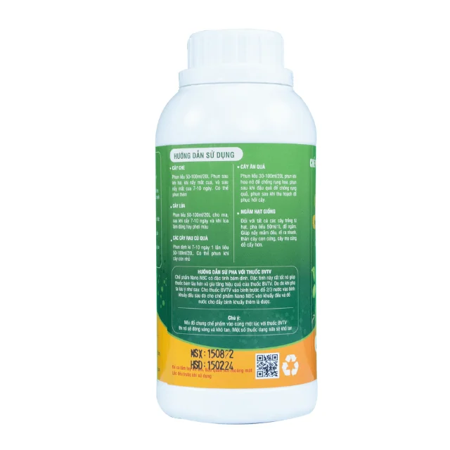 500ML Bottle Nano Composite Factory Price Agrochemical Agriculture Biological Fertilizer Bottle Made In Vietnam Manufacturer