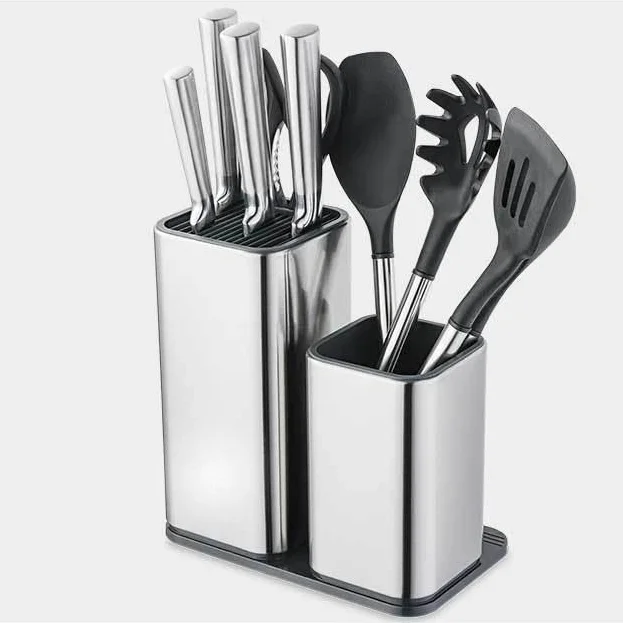Универсальная Подставка для хранения посуды многофункциональный держатель ножей из нержавеющей стали блок кухонной