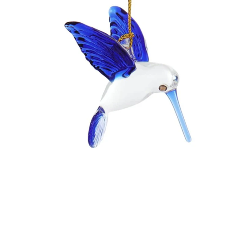 Горячие продажи стеклянных сувенирных подарков 100% ручной работы красочное стекло Летающий колибри