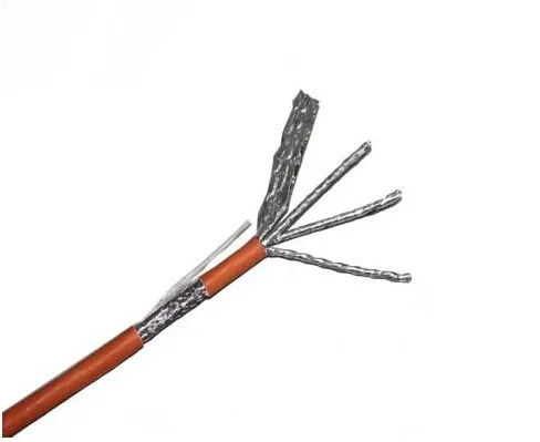 Cat8 Ethernet Cable 1000ft Shielded Plenum (CMP) 40GB 2000MHz S/FTP 22AWG Solid Bare Copper Bulk Cable Blue