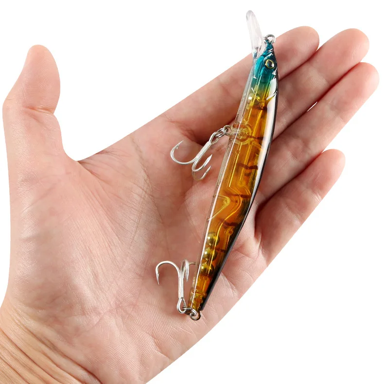 Unique Features Hard Squid Jigging 8 Color 100 Pcs Top Water Whopper Minnow Jointed Set Lures Fishing