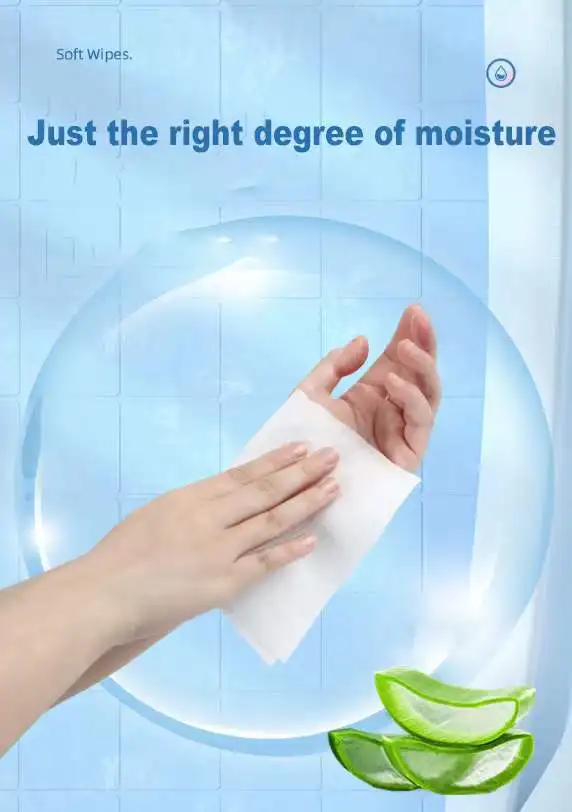 Custom Logo Soft Thickened Cotton Wet Towel Spunlaced Non-woven Universal Wet Towel