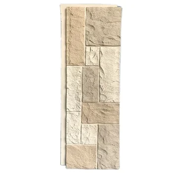 Light Weight and Cheap Polyurethane Faux Stone Wall Panels PU 3d Rock Stone