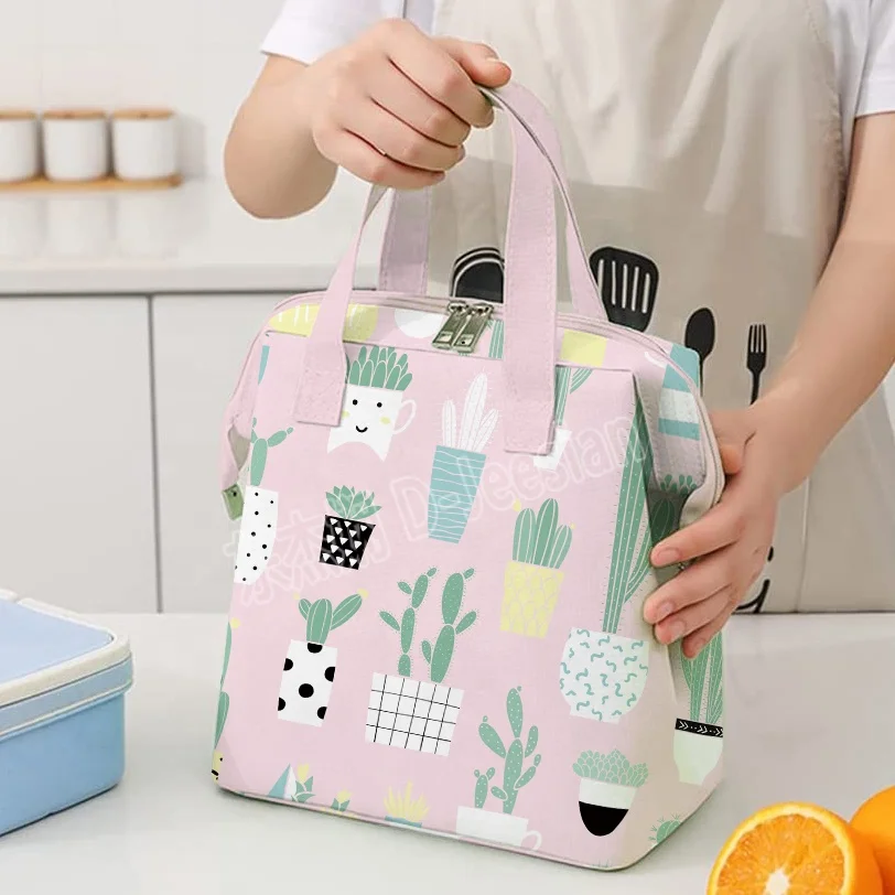 Custom Lunch Bag for Work/Picnic/Camping Reusable Lunch Bags Insulated Lunch Box