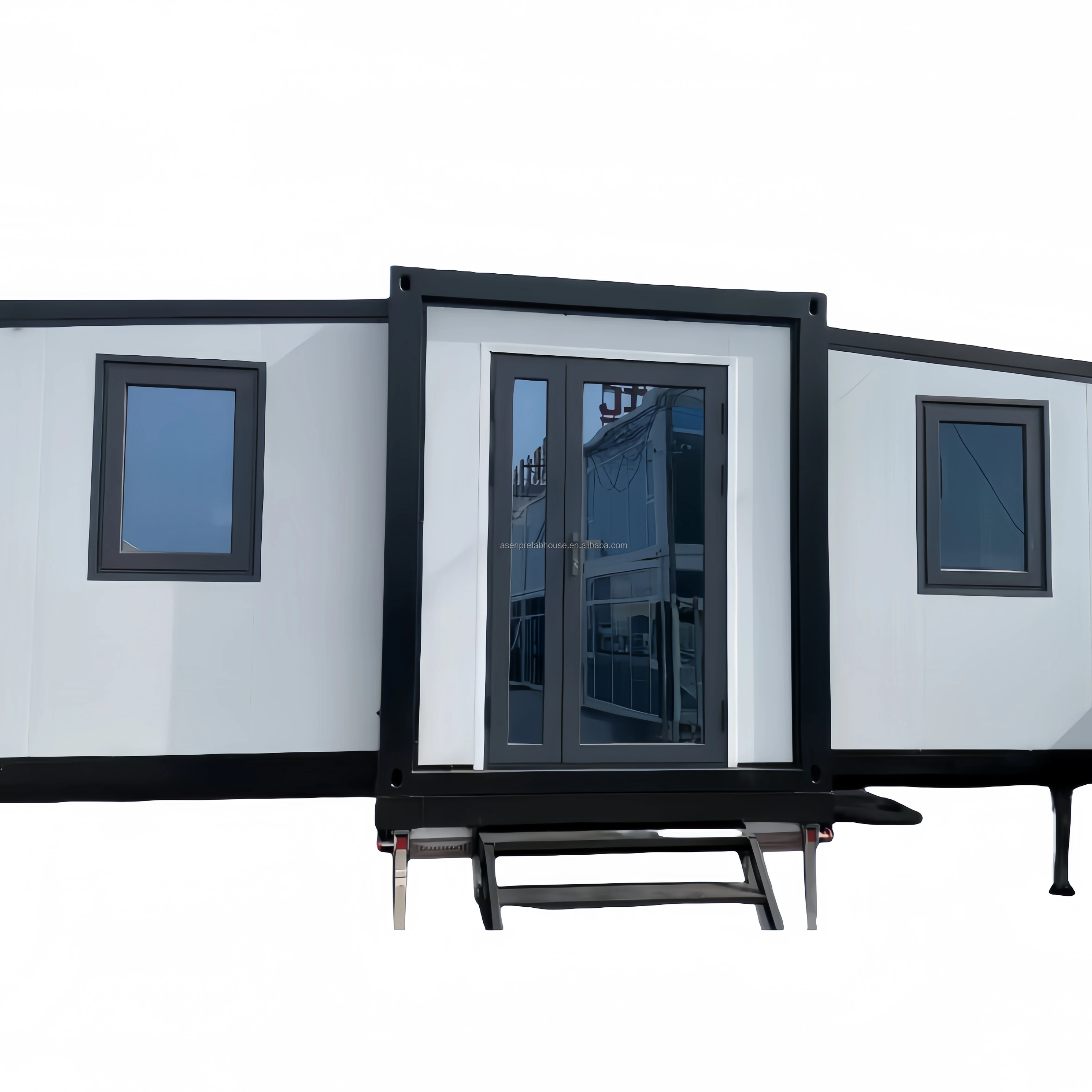 Hot Sale 40ft Container Expandable Home House 3 Bedrooms Foldable Prefab Expandable Container House with full bathroom