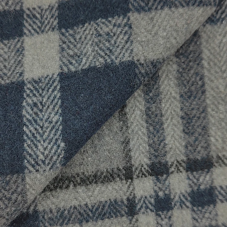 Soft Hand Feel TR Woven Check Shirt Fabric, Yarn Dyed Wool Polyester Spandex Check Fabric For Men Suiting/