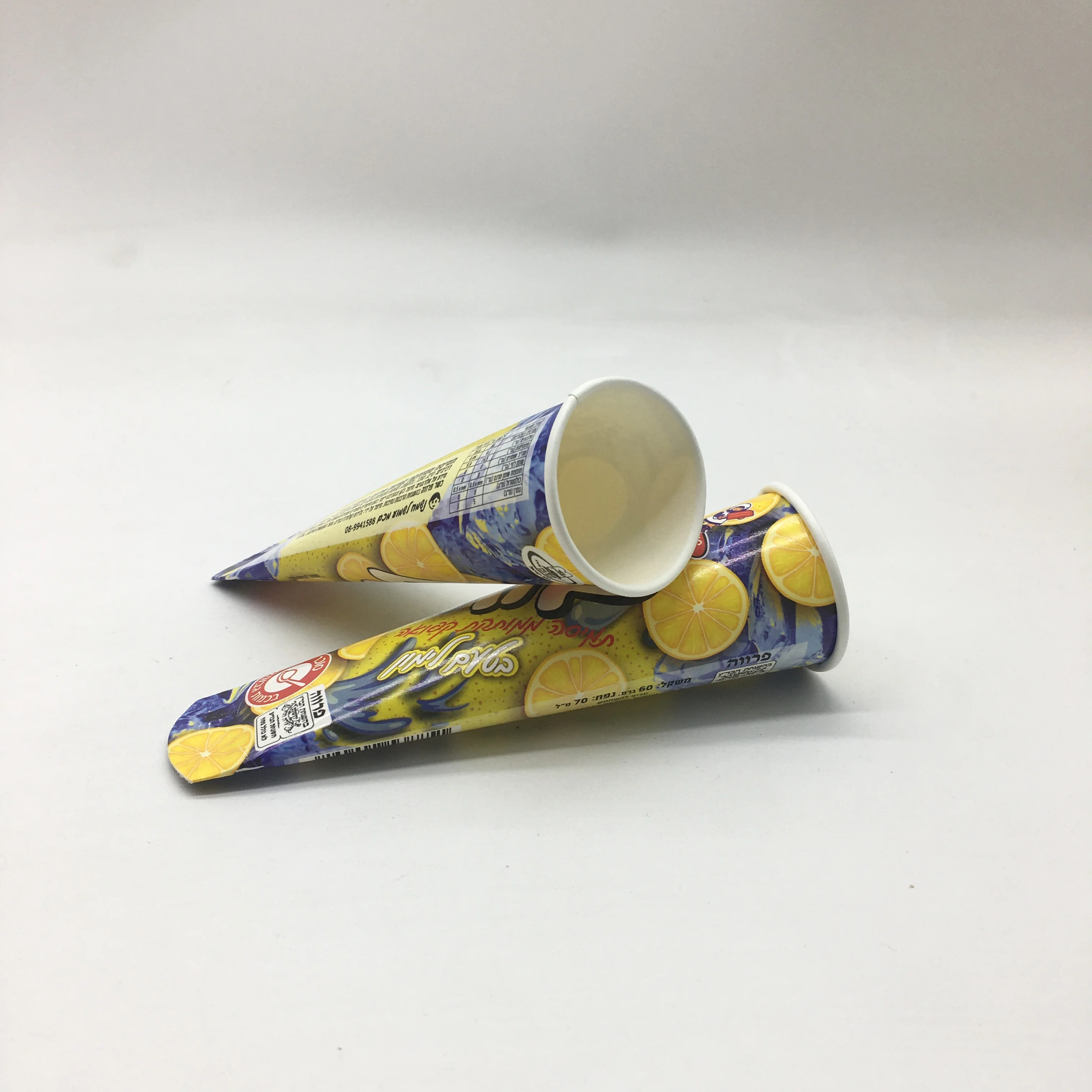 customized logo 110ml calippo disposable ice popsicle sweet ice cream tube alcohol calippo squeezed cups