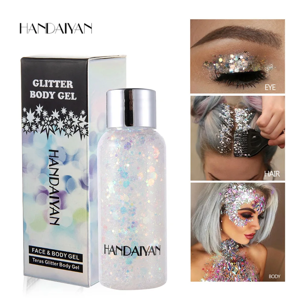 Wholesale Party Makeup Halloween Christmas Long Lasting Face Body Shimmer Glitter Gel