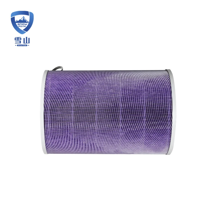 OEM customized air purifier hepa filter activated carbon cylindrical hepa filter