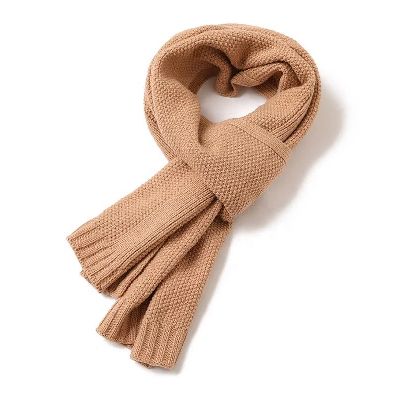 High Quality Fashionable Winter Muffler Ladies Women Custom Chunky Acrylic Knit Scarves