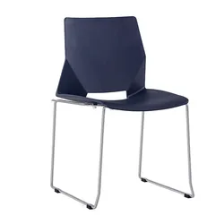 Low Price Modern Stackable Meeting Room Furniture Reliable Back Plastic Metal Leg Office Meeting Chair