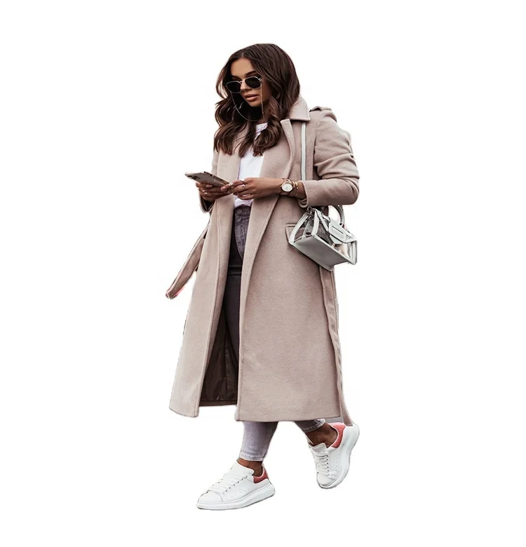 Winter warm women long wool coat Ladies Trench Coat Wool Women Long Trench Coat Women