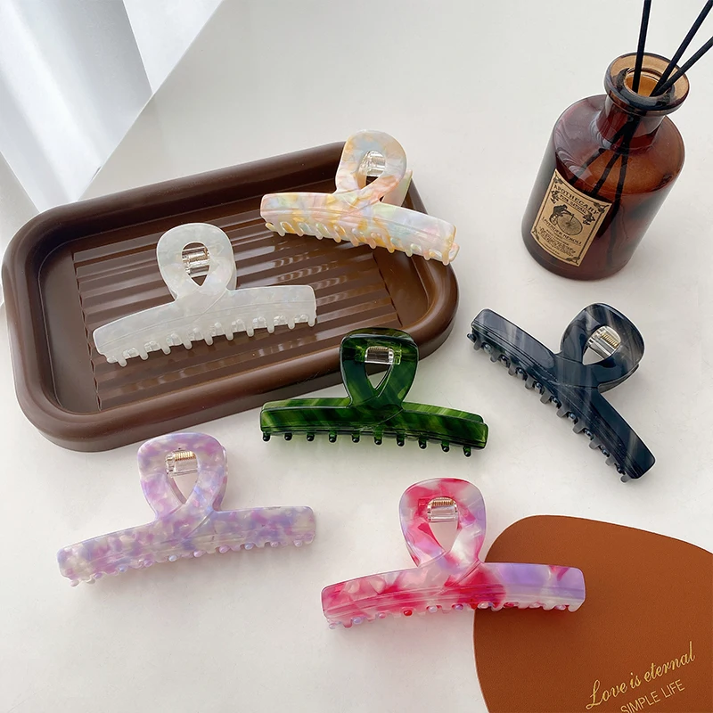 DOWELL, оптовая продажа, Новое поступление, трендовый зажим для волос из целлюлозного ацетата для женщин