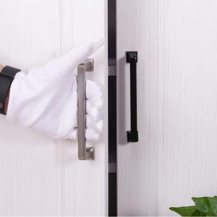 HIWELL Wholesale Solid Bedroom Furniture Drawer Pull Handles Simple Kitchen Cabinet and Knob