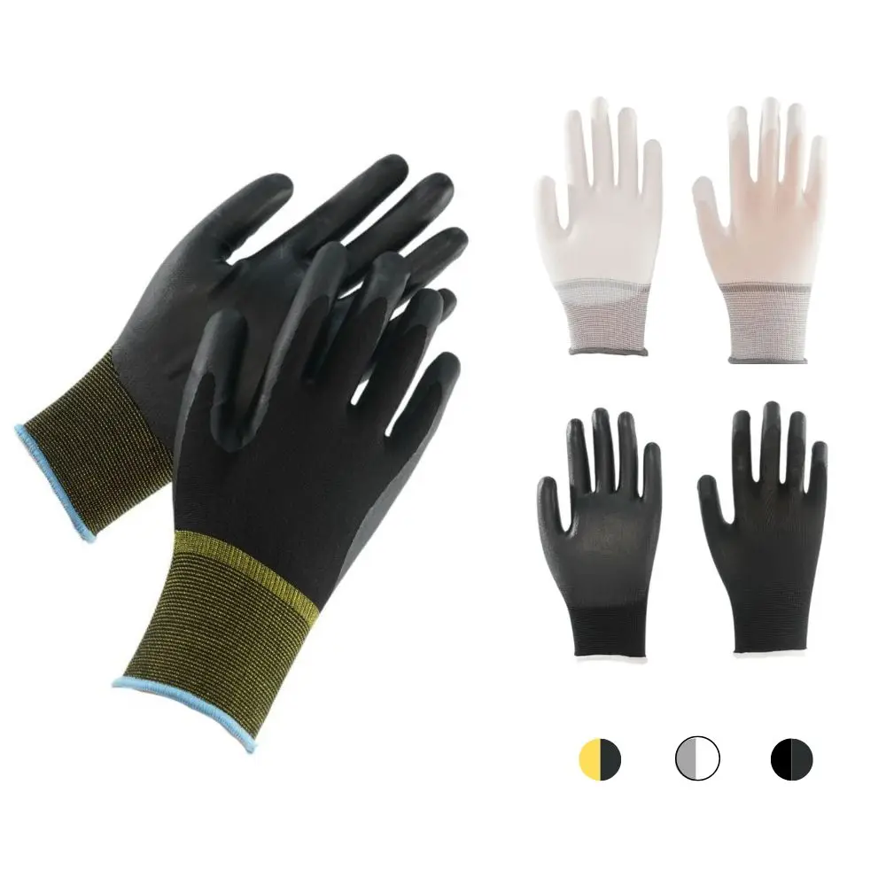 High Quality Eco Friendly Breathable Construction Heavy Duty Grip Protection Labor Coating Pu Hand Garden Work Safety Gloves