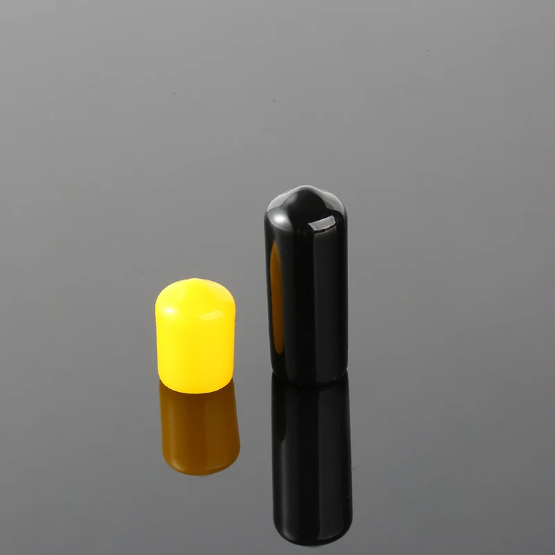 Soft nut protection black end cap round PVC cover Screw protector Thread Protector end cap round screw end caps