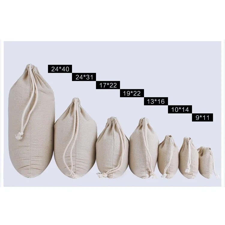 Drawstring Bag Rice Packing Bag Logo Custom Rice Packaging Draw String Gift Bag for Promotion Hot Sell Linen JUTE