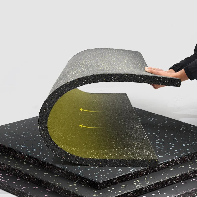 High Density Interlocking Gym safe floor indoor pvc vinyl ballet studio dance room flooring composite rubber tile