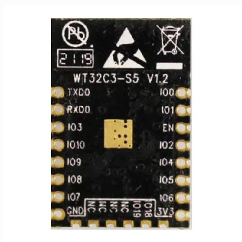 Stock WT32C3 S5 4MB Wireless Network Control MCU WIFI Blue-tooth ESP32-C3 IC Module Compatible with ESP-12F ESP-C3-12F ESP-C3-13