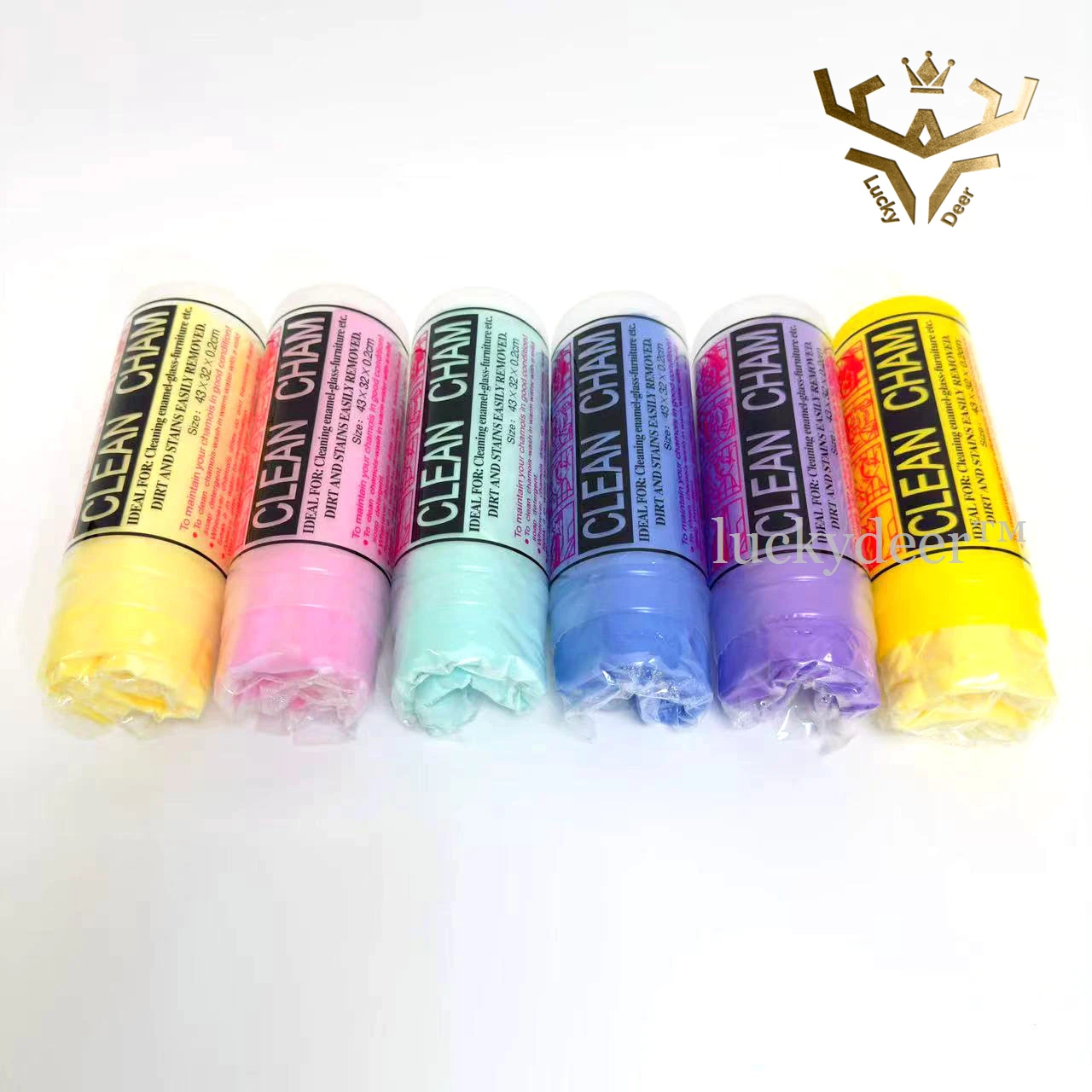 Custom OEM Synthetic Chamois PVA Cleaning Towel Strong Absorption Quick Drying Absorbent Towel Shammy Cloth Household Clean Cham