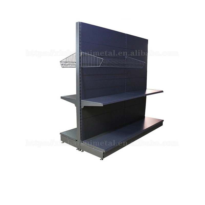 Xinbaihui Double-Sided supermarket shopping display shelf Pharmacy Mother And Baby Store Shelf Flat Back Plate Laminate shelves