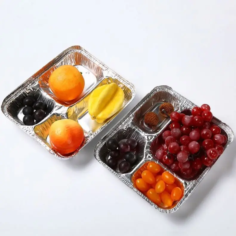Wholesale Disposable OEM Logo Aluminium Foil For Food Packing Small Foil Tray Small Aluminium Foil Containers