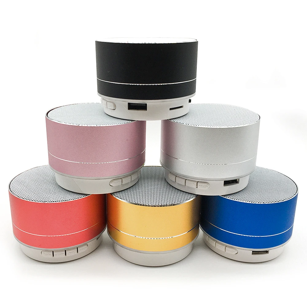 Original Bass Outdoor Speaker Fashion Quality Dj Box Mobile Phone Portable Small Portable Mini Metal Handsfree Stereo Speaker