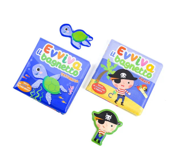 Funny Magical hot sell waterproof water colour changing baby Bath book