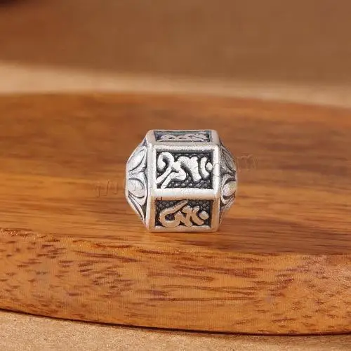 DIY Изготовление ювелирных изделий оптом антикварная отделка Таиланд стерлингового серебра разделитель бусины разного размера для выбора серебристого цвета 1649464