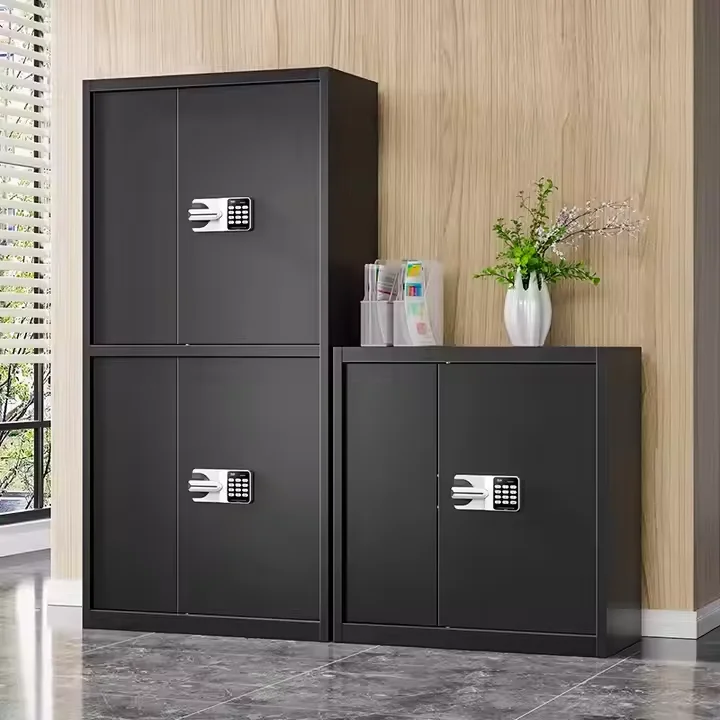 Electronic Password Steel Safe Box for Home and Office Security Fireproof and Waterproof Steel Safe for Document Storage