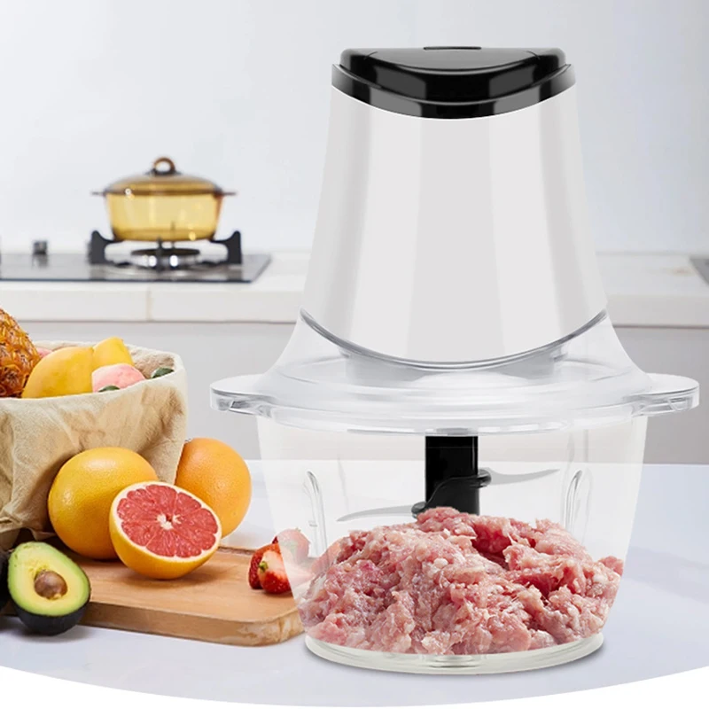 Factory wholesale stainless steel household blade meat grinder electric cooking machine kitchen garlic filling machine