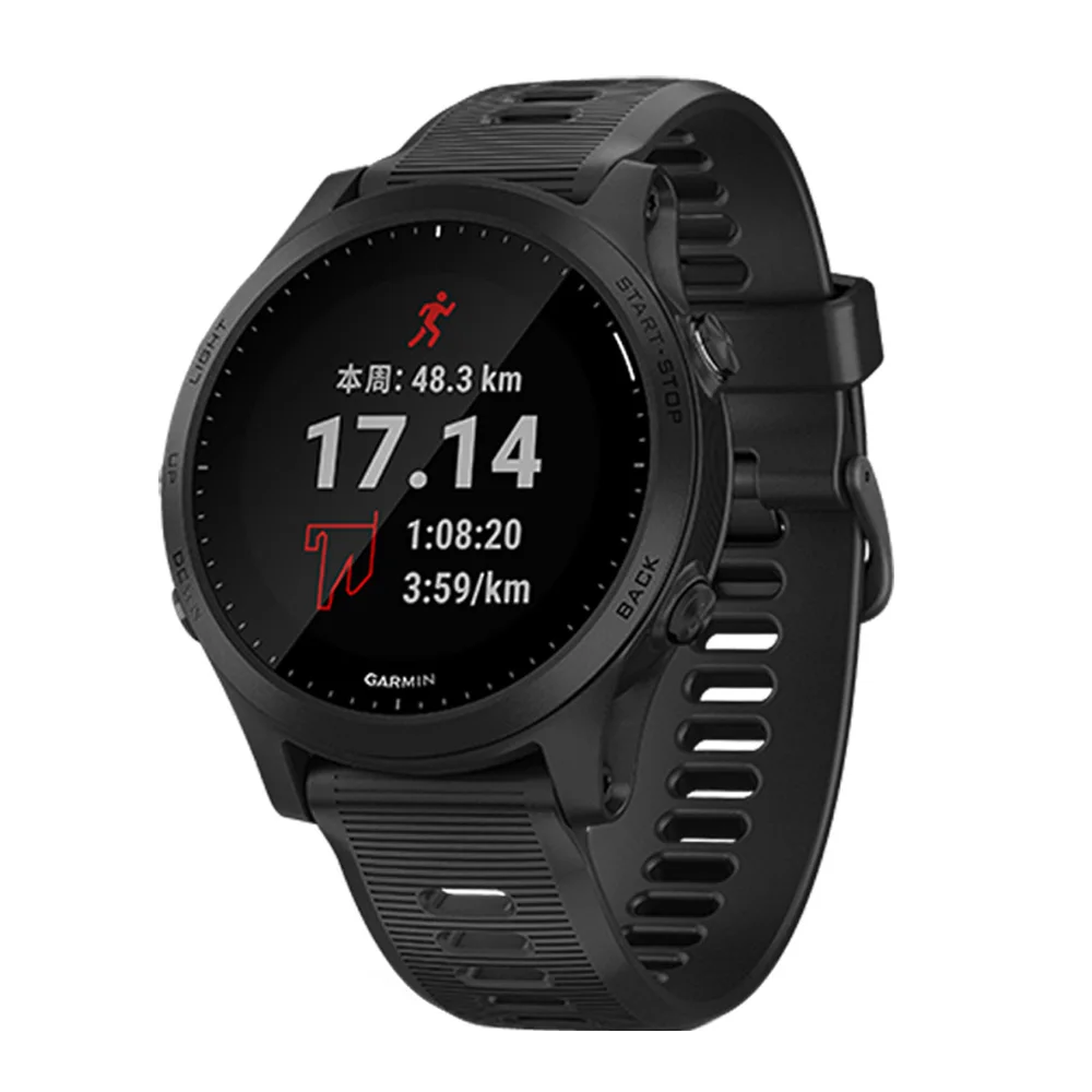 2020Hot sale 26mm easy fit silicone watch strap for garmin fenix 5x 6x 6s 5 with black buckle rubber smart watch bands