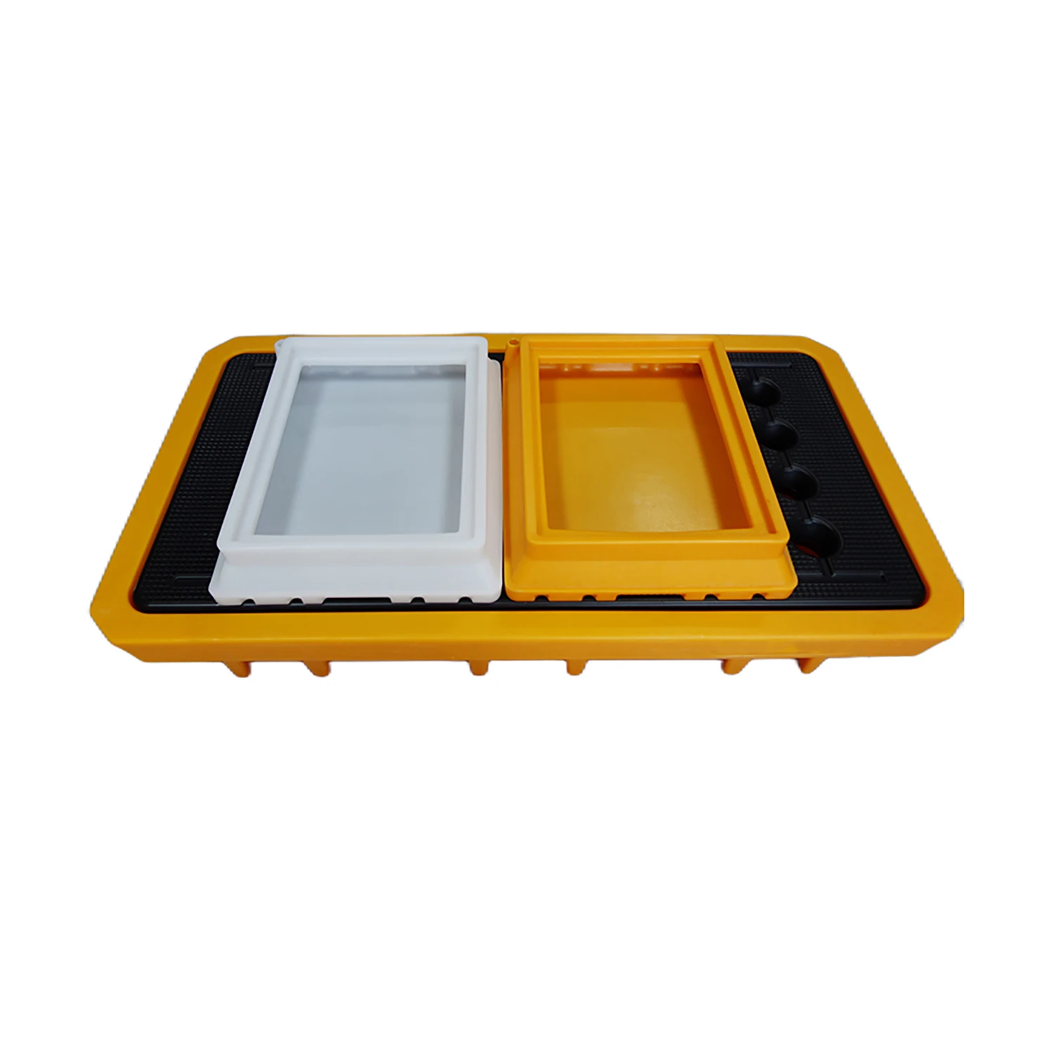 IBC 2 барабанные карманы для вилочного погрузчика HDPE пластиковые масляные бочки высокого профиля хранения разливов герметичный поддон химикатов