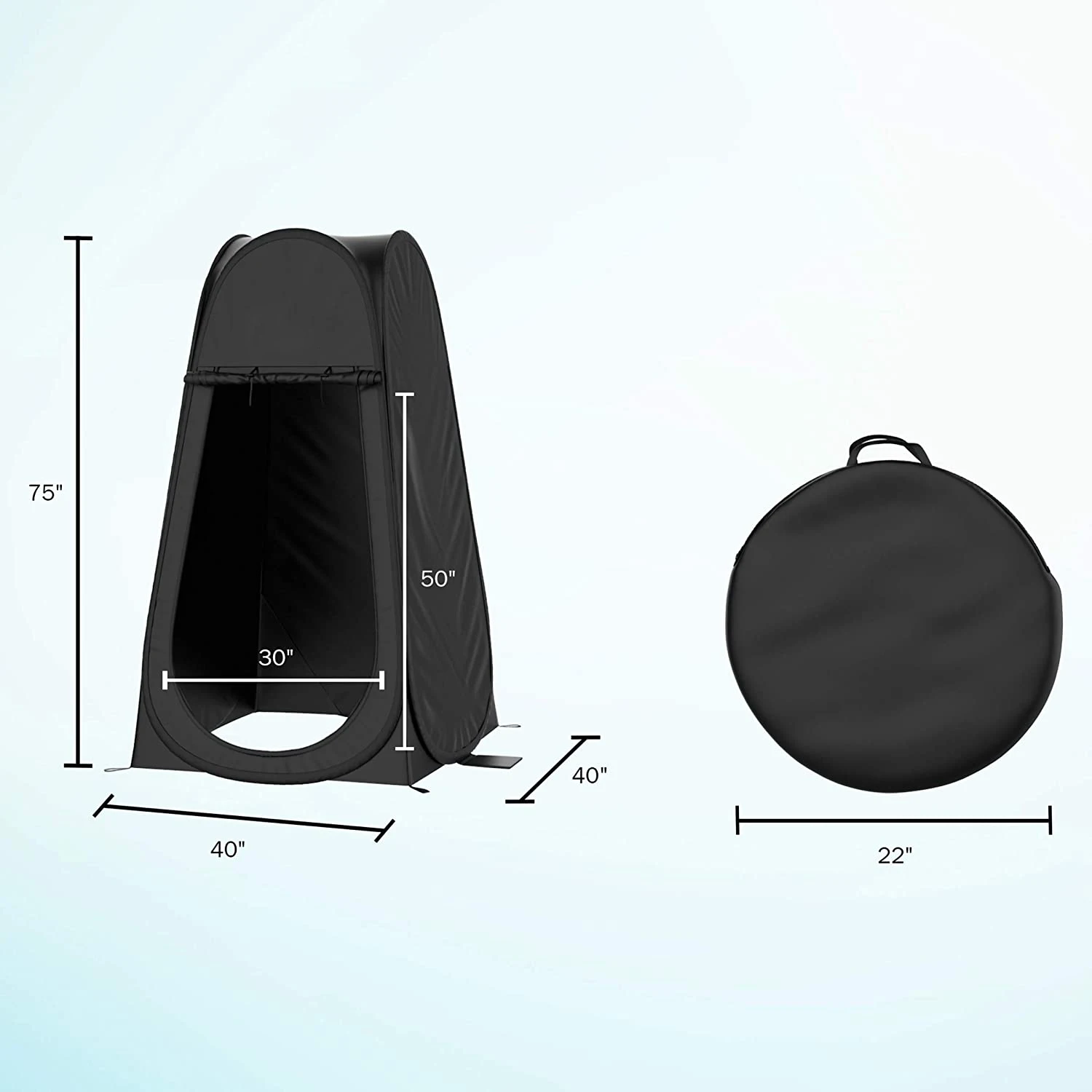 Ultralight one person portable private tent outdoor camping tent shower tent